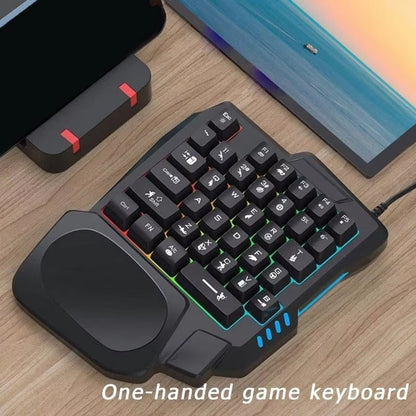 RGB One-Hand Gaming Keyboard